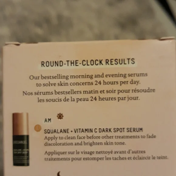 Biossance Vitamin C Serum Lactic Acid Resurfacing Night Serum Duo Travel Size - Picture 7 of 9